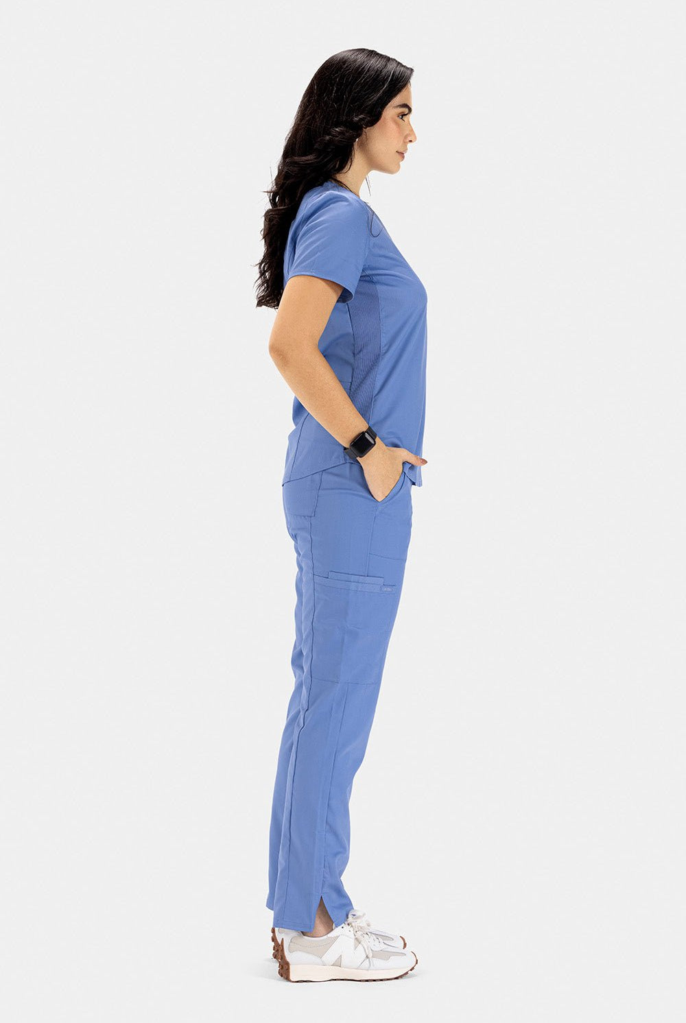 landau-proflex-vneck-top-لاندو-بروفلس-قميص-نسائي-CIELBLUE