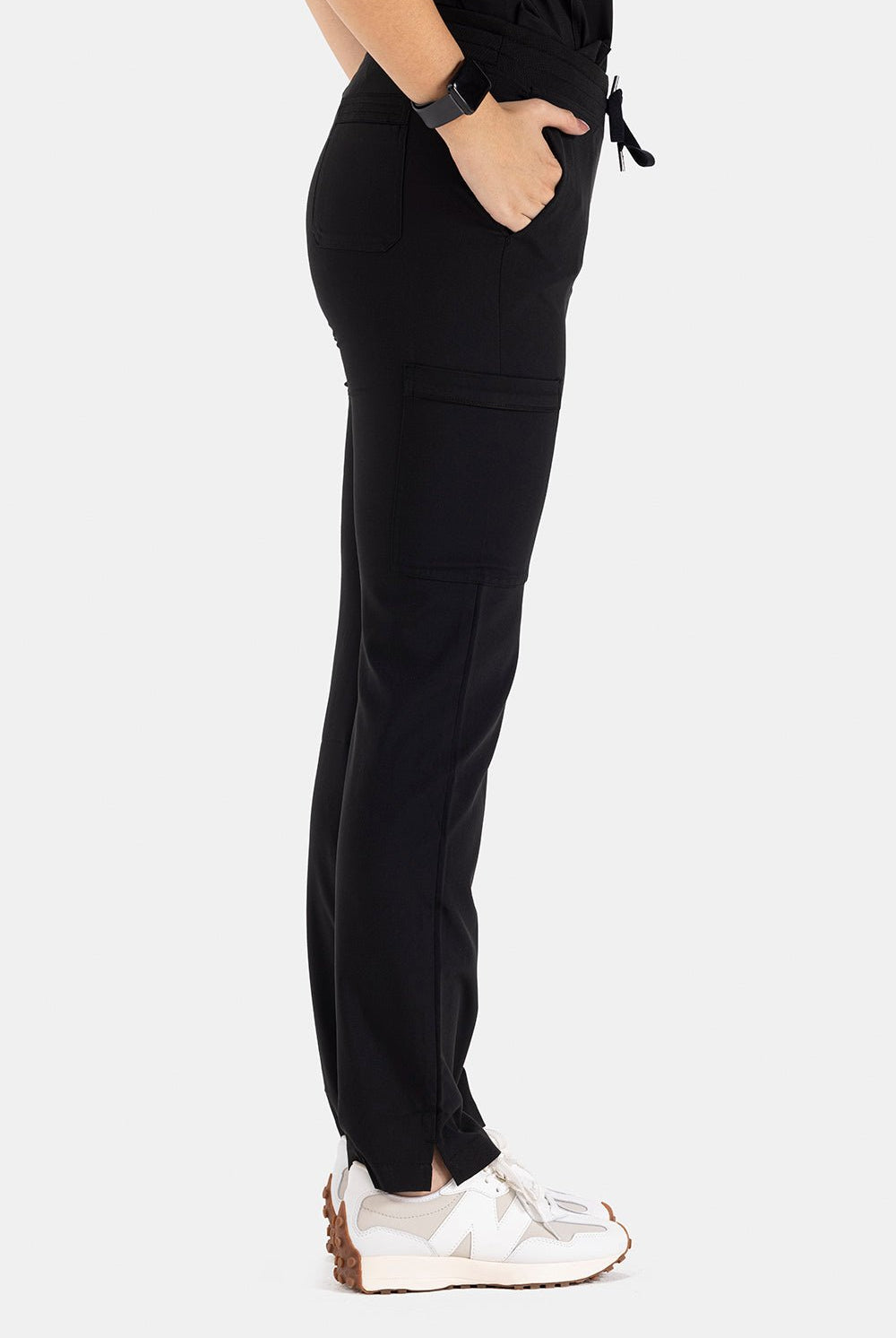 white-cross-fit-scrubs-female-PEWTER