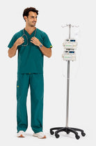 wonder-wink-origins-scrubs-male6006-HUNTER GREEN