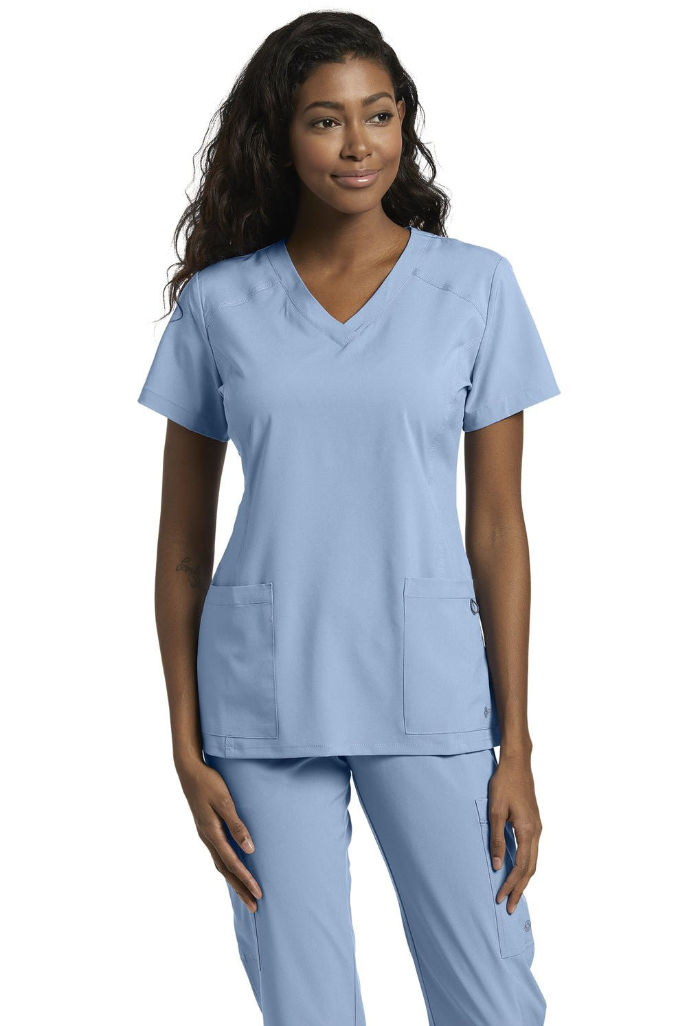 white-cross-fit-scrubs-female1-BABY BLUE