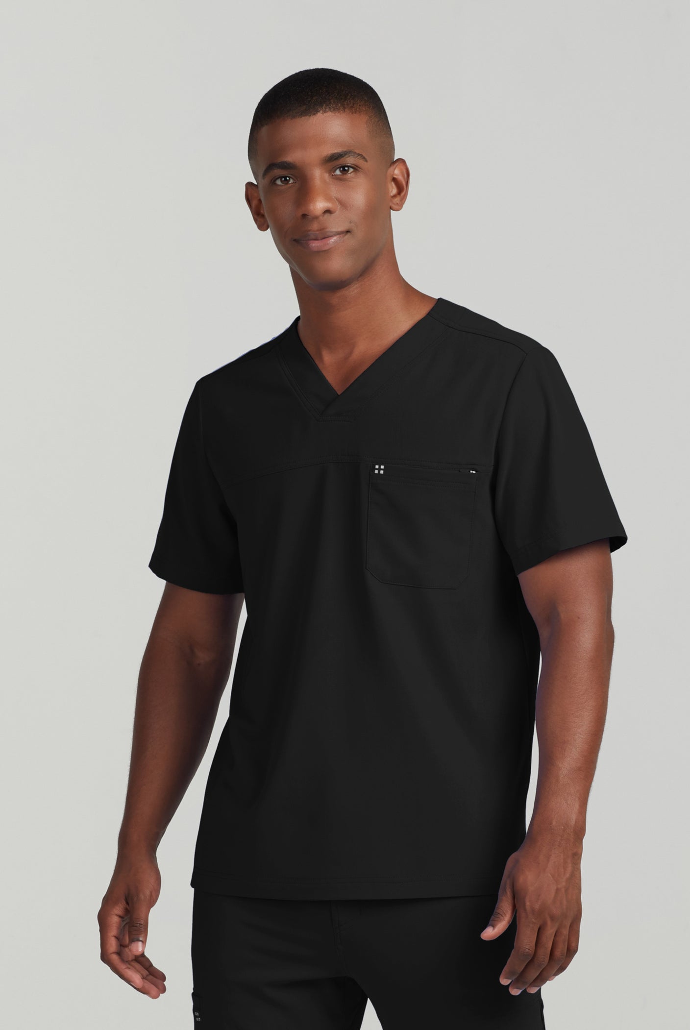 white-cross-crft-men-v-nck-top-BLACK