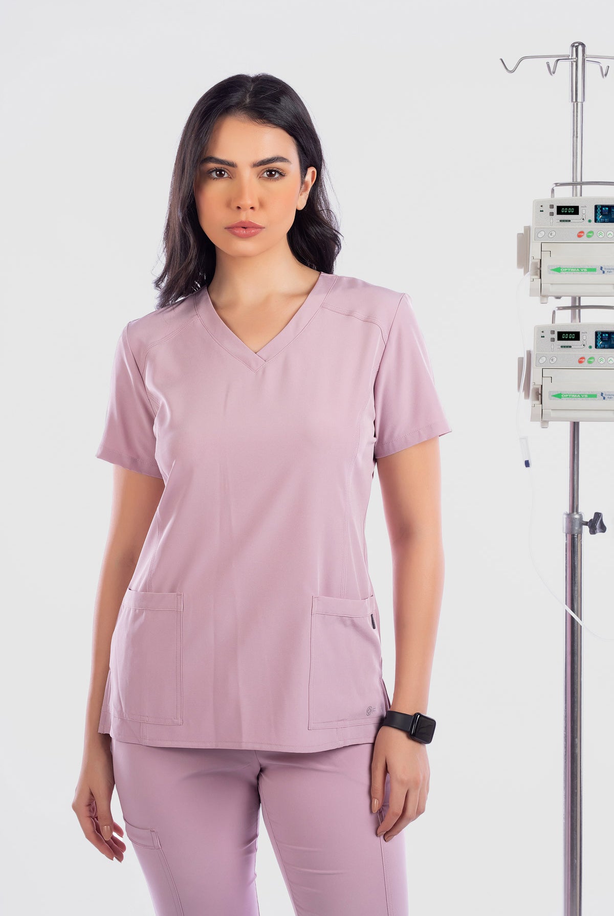 white-cross-fit-scrubs-female1-CIELBLUE