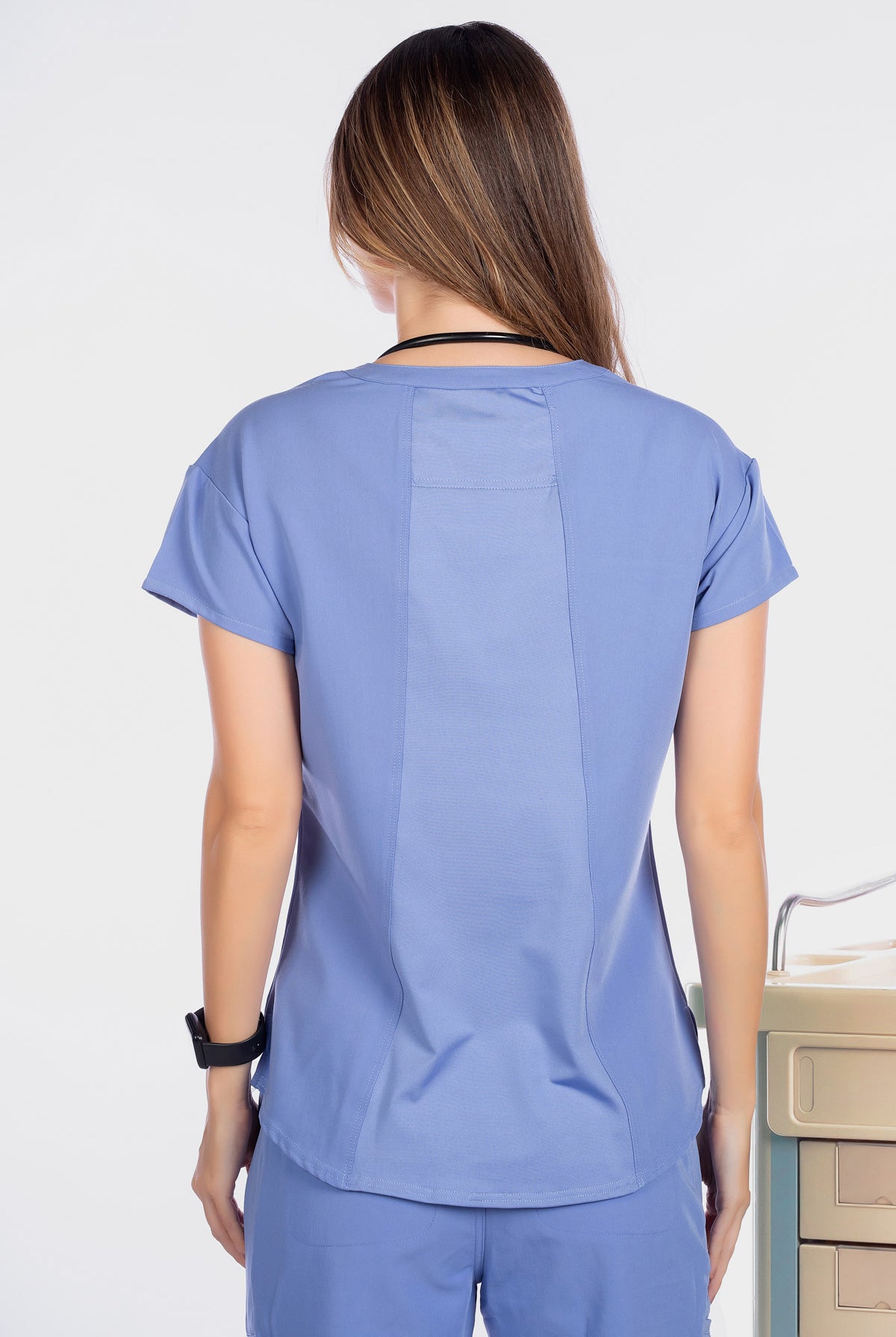 white-cross-v-tess-women-top-وايت-كروس-فيتيس-قميص-نسائي-SURGICAL GREEN