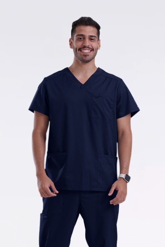 landau-proflex-men-vneck-top-لاندو-بروفلس-قميص-رجالي-NAVY
