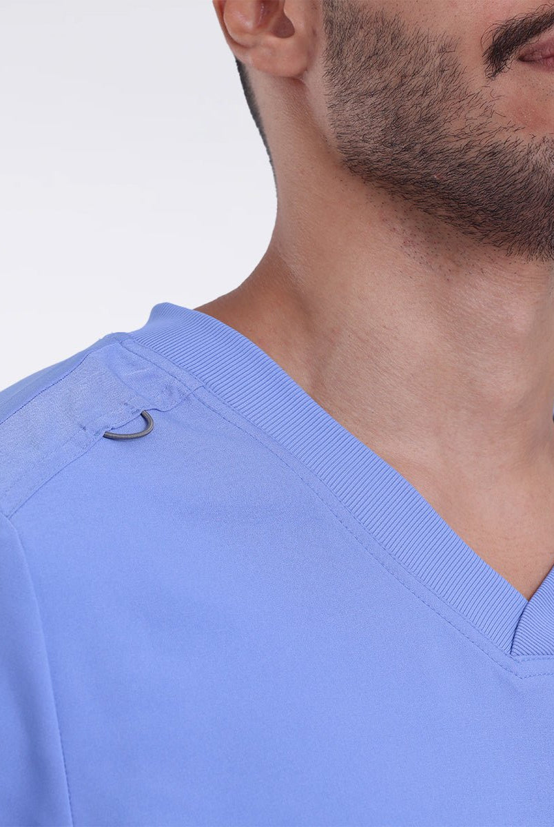 landau-forward-men-v- Scrub Top - سكراب طبي رجالي -CIELBLUE