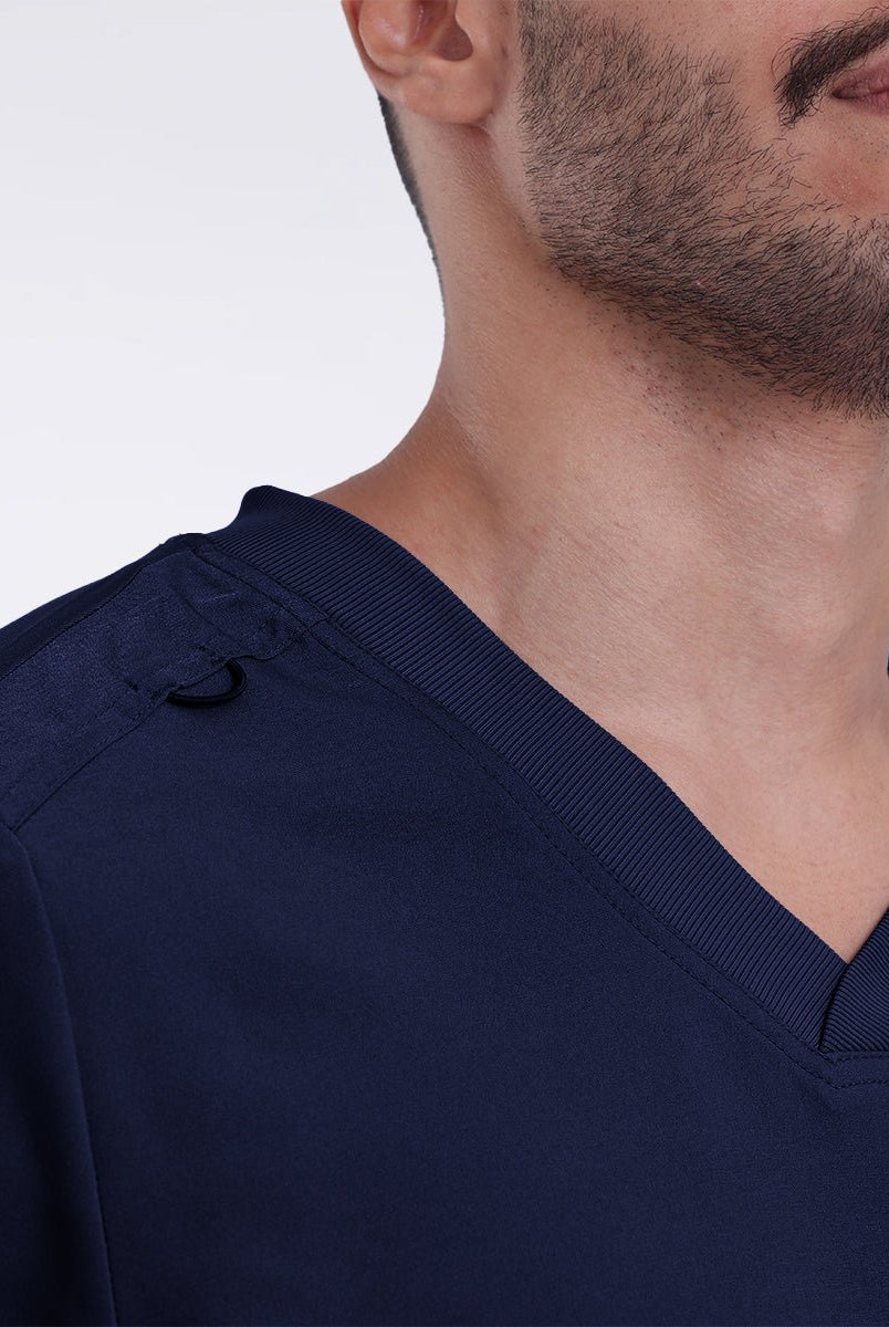 landau-forward-men-v- Scrub Top -لاندو-فوروارد-قميص-رجالي-NAVY