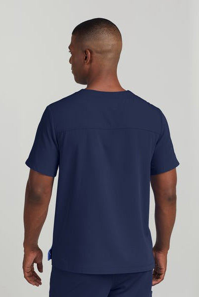 white-cross-crft-men-v-nck-top-BLACK