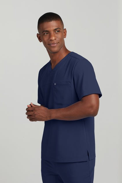 white-cross-crft-men-v-nck-top-BLACK