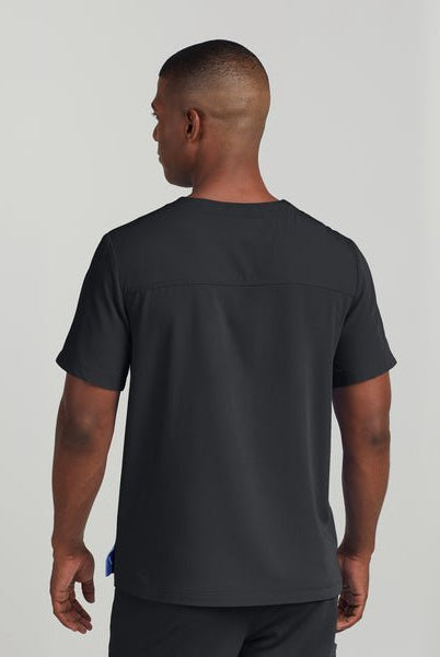 white-cross-crft-men-v-nck-top-NAVY