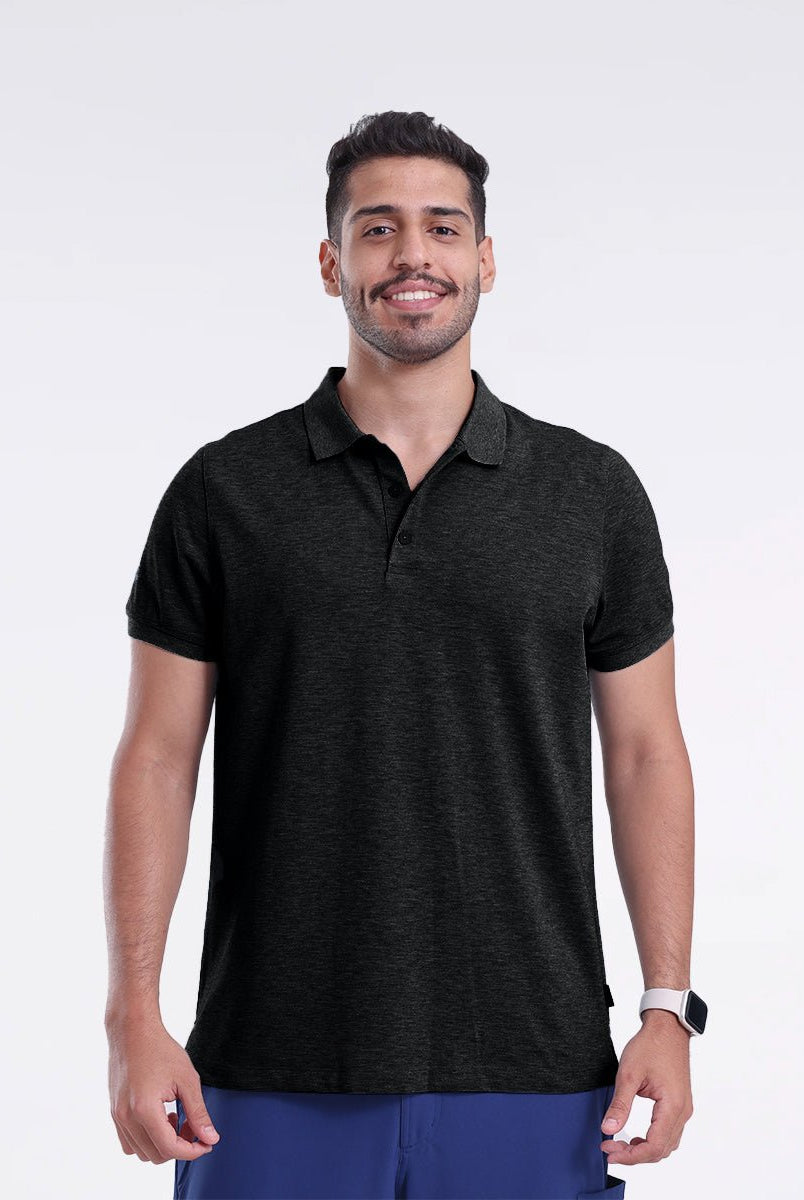 male-polo-shirts-from-medelita-BLACK