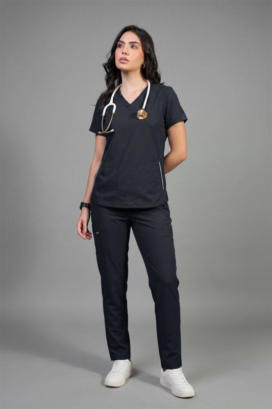 ACTIVE 2 PKT V NCK TOP WOMEN - Drs Lounge