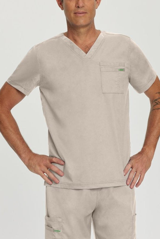 LANDAU PROFLEX MEN V-NECK TOP - Drs Lounge