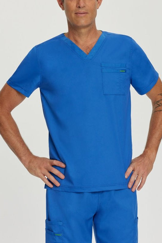 LANDAU PROFLEX MEN V-NECK TOP - Drs Lounge