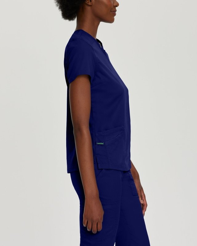 LANDAU PROFLEX WOMEN V NCK TOP - Drs Lounge