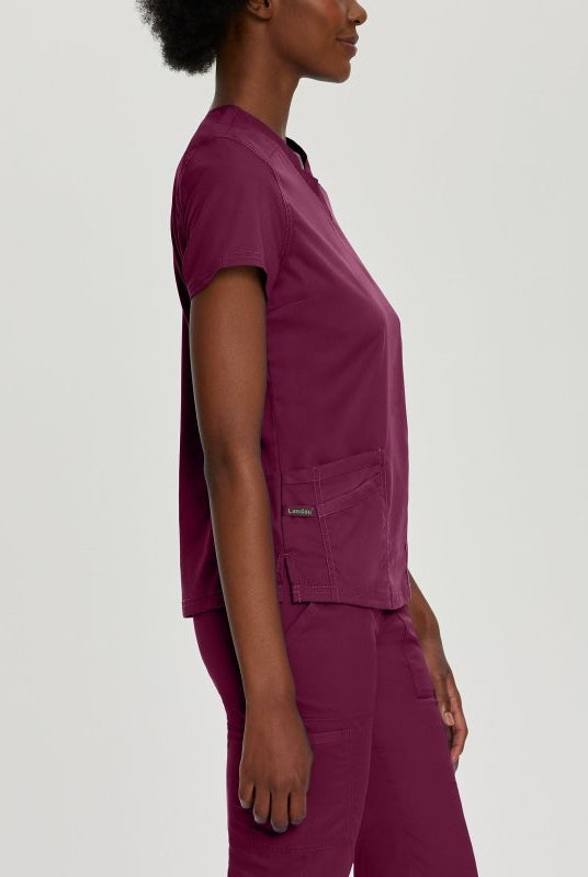 LANDAU PROFLEX WOMEN V NCK TOP - Drs Lounge