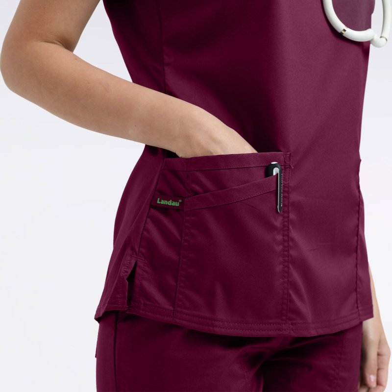 LANDAU PROFLEX WOMEN V NCK TOP - Drs Lounge