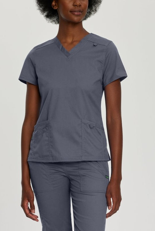 LANDAU PROFLEX WOMEN V NCK TOP - Drs Lounge