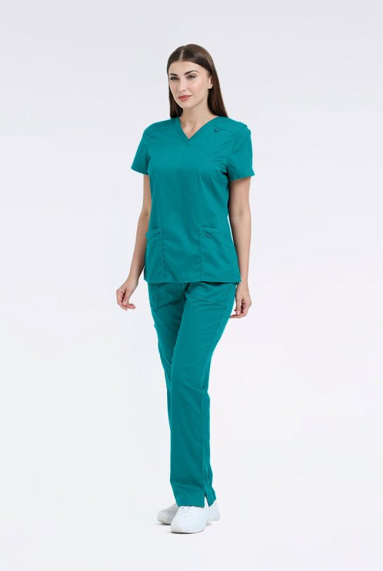 LANDAU PROFLEX WOMEN V NCK TOP - Drs Lounge