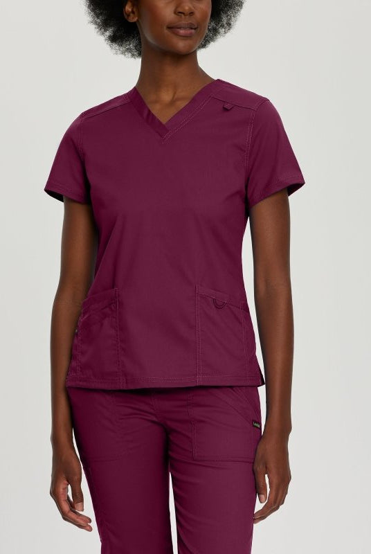 LANDAU PROFLEX WOMEN V NCK TOP - Drs Lounge