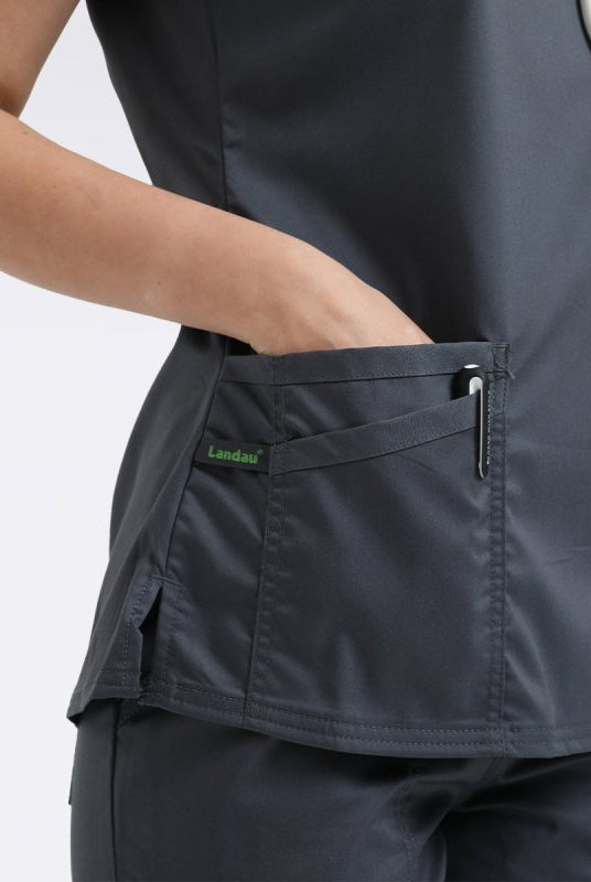 LANDAU PROFLEX WOMEN V NCK TOP - Drs Lounge