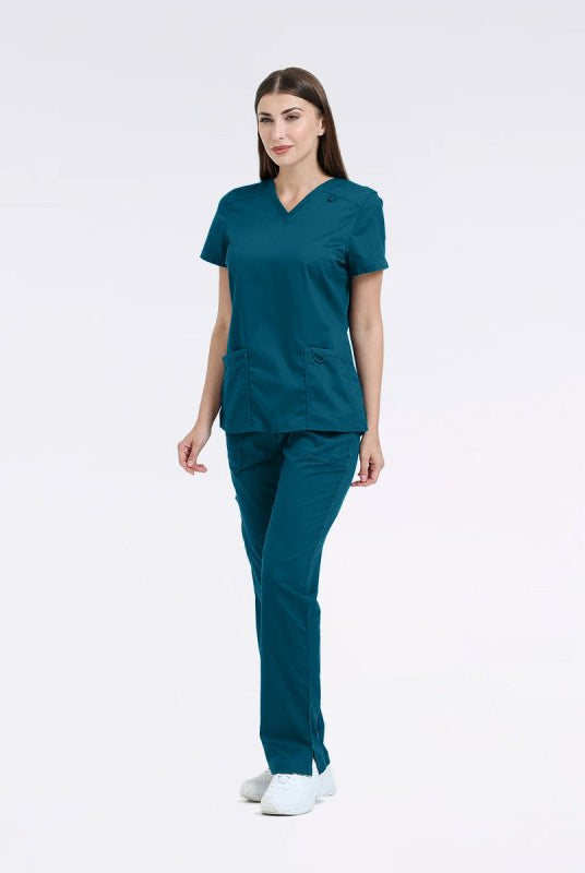 LANDAU PROFLEX WOMEN V NCK TOP - Drs Lounge