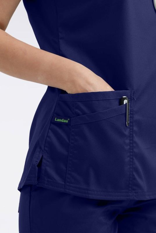 LANDAU PROFLEX WOMEN V NCK TOP - Drs Lounge