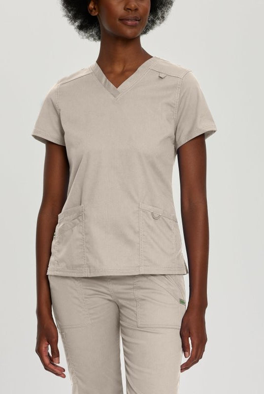 LANDAU PROFLEX WOMEN V NCK TOP - Drs Lounge