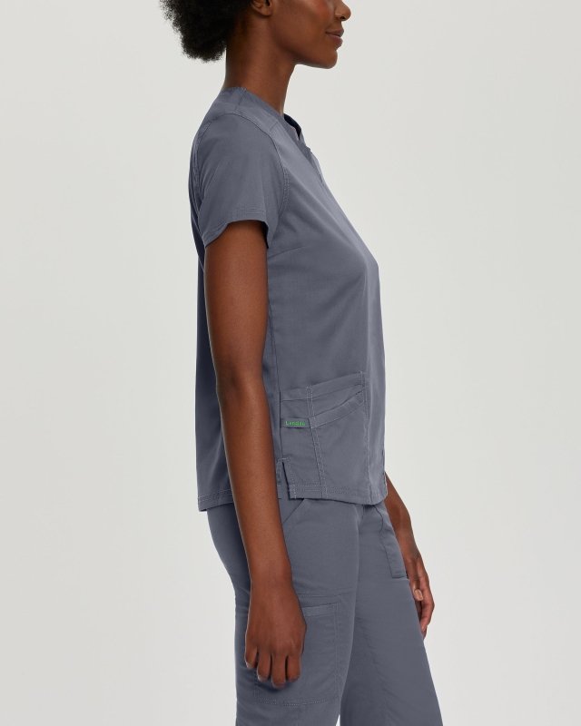 LANDAU PROFLEX WOMEN V NCK TOP - Drs Lounge
