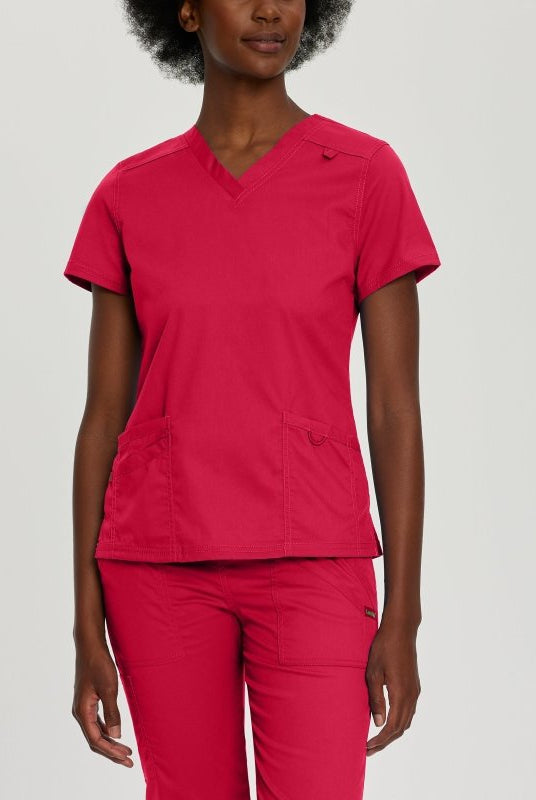 LANDAU PROFLEX WOMEN V NCK TOP - Drs Lounge