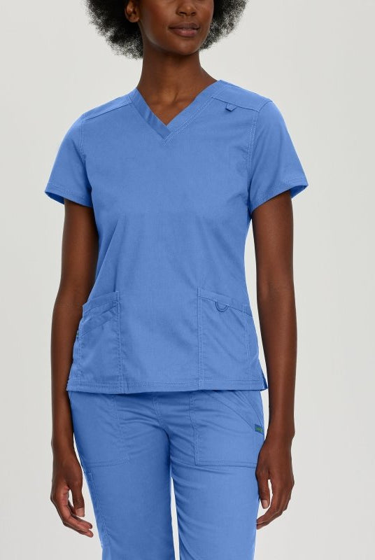 LANDAU PROFLEX WOMEN V NCK TOP - Drs Lounge
