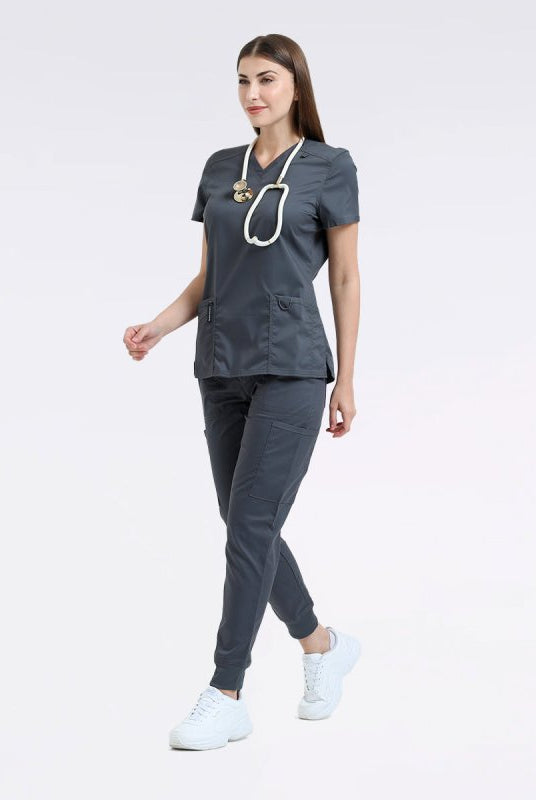 LANDAU PROFLEX WOMEN V NCK TOP - Drs Lounge
