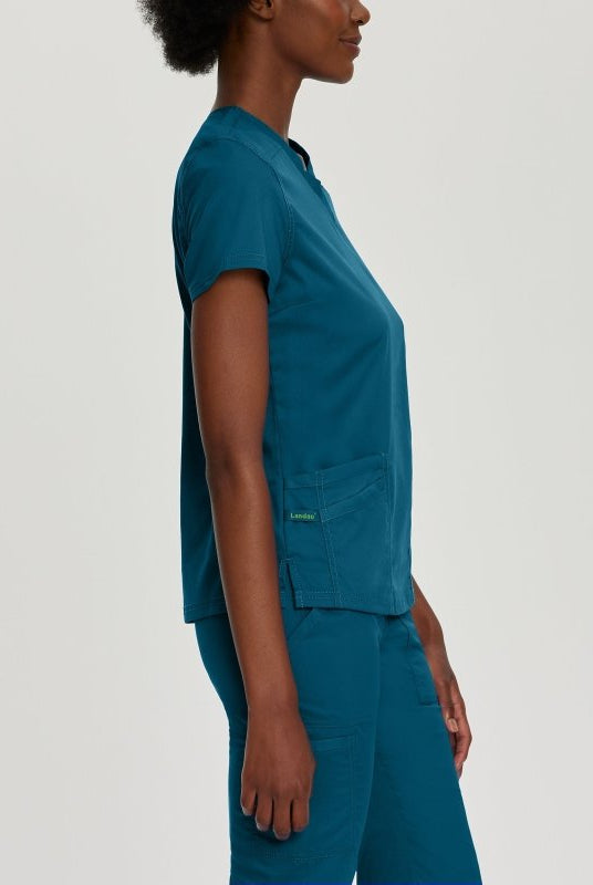 LANDAU PROFLEX WOMEN V NCK TOP - Drs Lounge