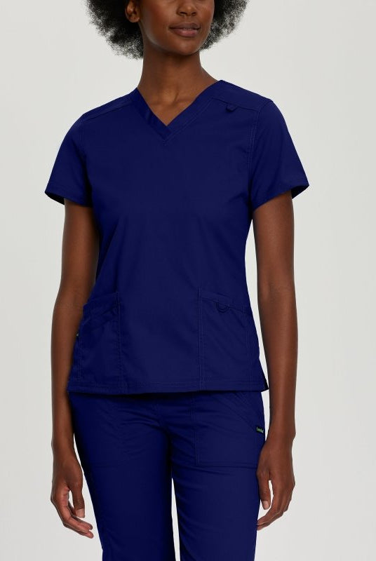 LANDAU PROFLEX WOMEN V NCK TOP - Drs Lounge