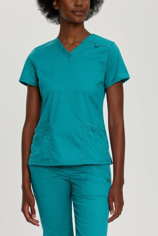 LANDAU PROFLEX WOMEN V NCK TOP - Drs Lounge