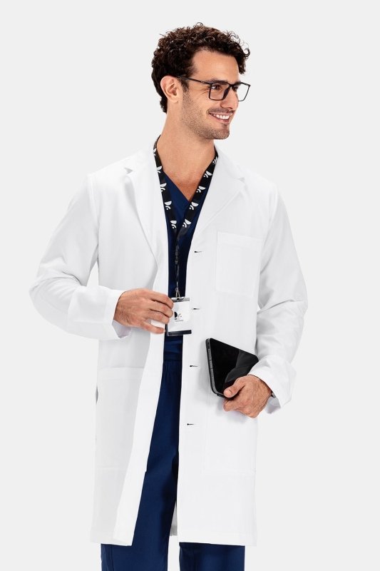 Twill Men Lab Coat - لابكوت طويل رجالي
