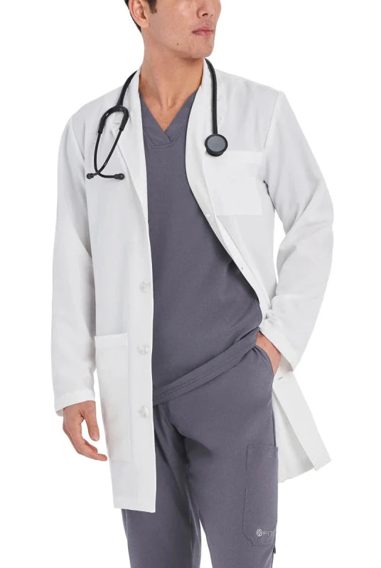 WHITE CROSS MEN LABCOAT - Drs Lounge