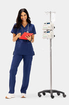 white-cross-fit-scrubs-female-NAVY