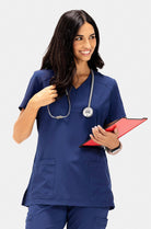 white-cross-fit-scrubs-female1-NAVY