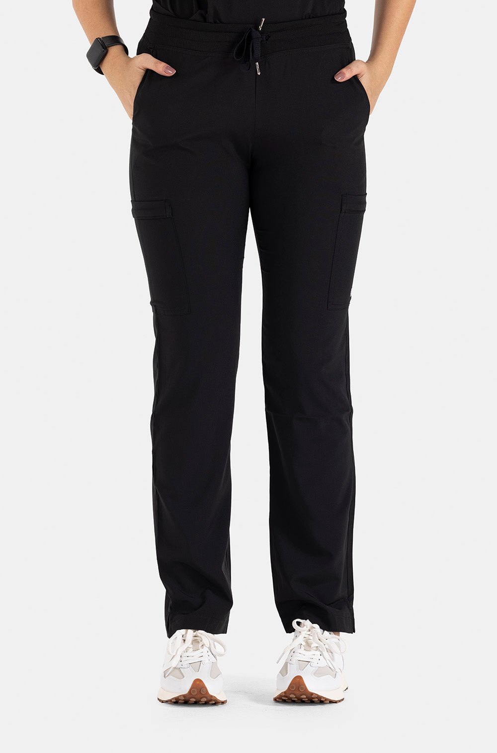 white-cross-fit-scrubs-female-PEWTER