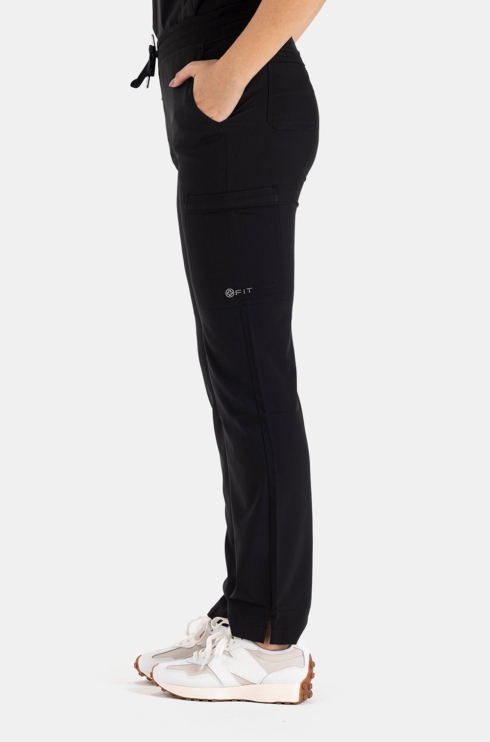 white-cross-fit-scrubs-female-PEWTER