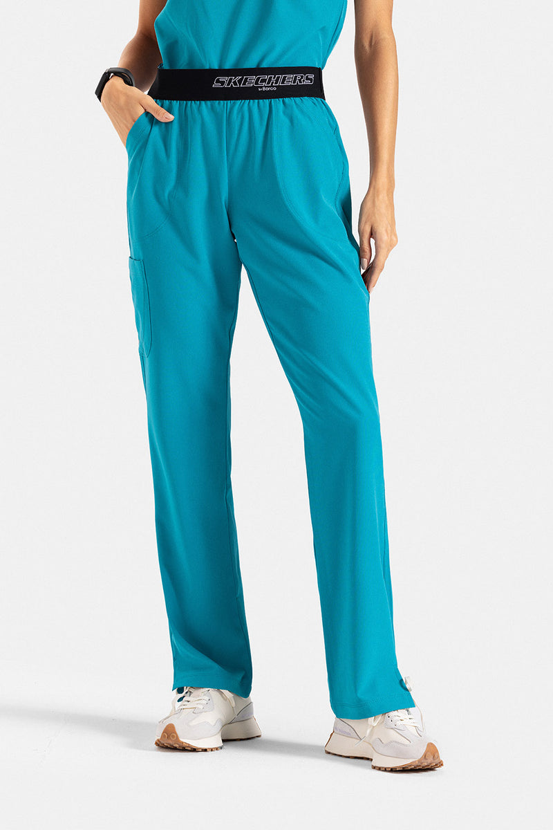 SKECHERS BREEZE 3-POCKET MID-RISE STRAIGHT LEG WOMEN SCRUB PANT SK202