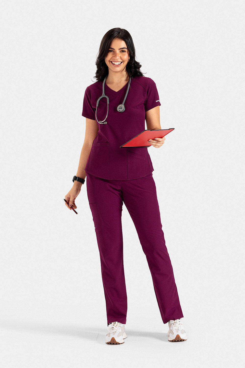 skechers-scrubs-for-female-WINE