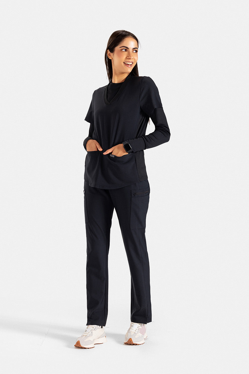 landau-proflex-vneck-top-لاندو-بروفلس-قميص-نسائي-CARRIBIAN