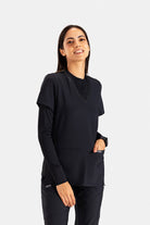 landau-proflex-vneck-top-لاندو-بروفلس-قميص-نسائي-BLACK