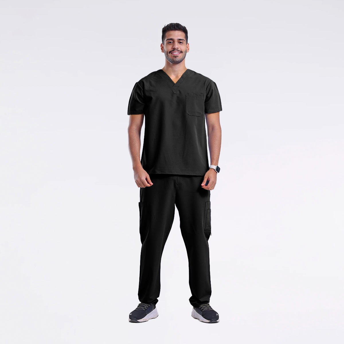 white-cross-v-tess-men-top-وايت-كروس-فيتيس-قميص-رجالي-GRAY