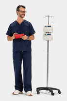 scrub top unisex men women navy