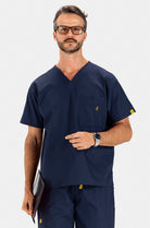 scrub top unisex men women navy