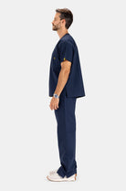scrub top unisex men women navy