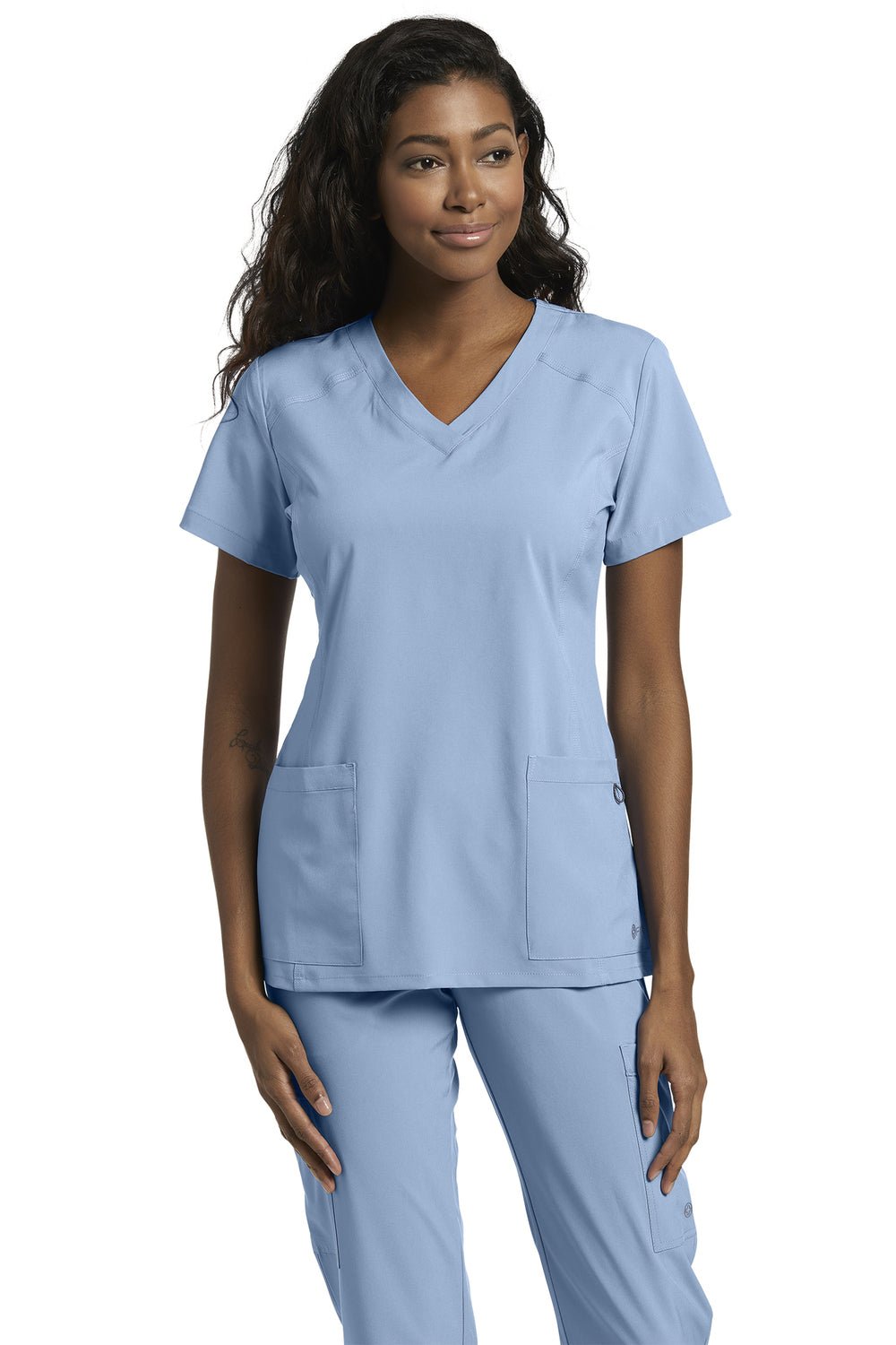 white-cross-fit-scrubs-female1-BABY BLUE