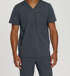landau-urbane-scrubs-male9911lka-STEEL